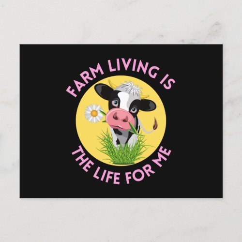 farm living is the life for me postcard