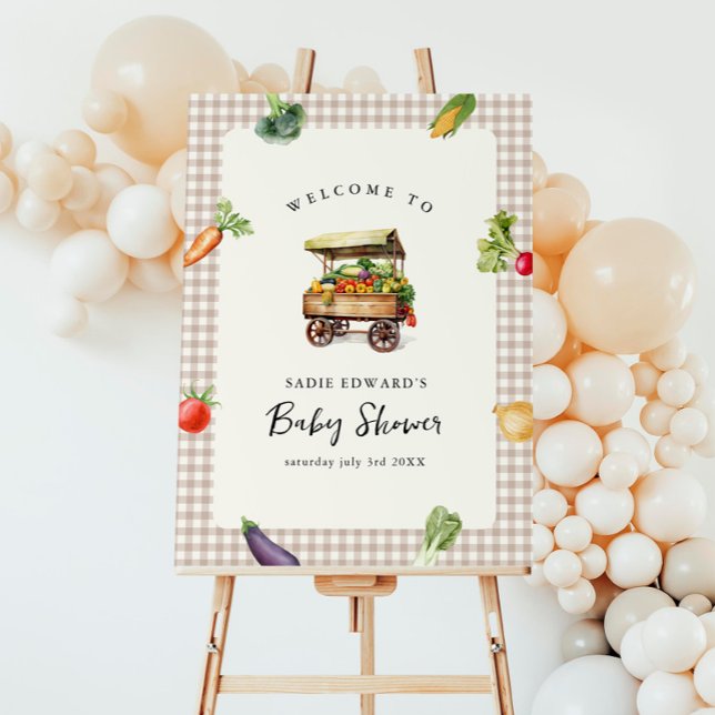 Farm Locally Grown Baby Shower Welcome Sign Poster (Creator Uploaded)