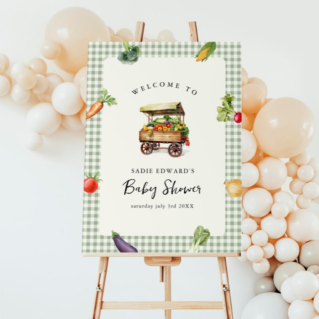 Farm Locally Grown Baby Shower Welcome Sign Poster (Creator Uploaded)