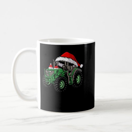 Farm Lover Tractor Santa Hat Christmas Farmer Fami Coffee Mug