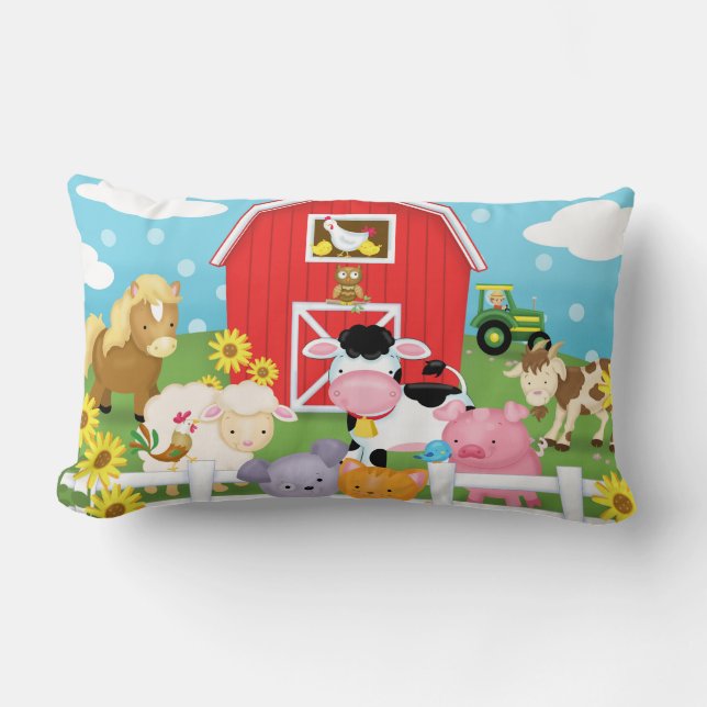 Farm Lumbar Pillow (Front)