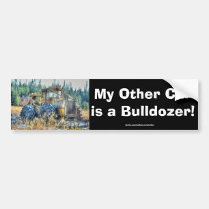Farm Machinery, Tractor, Back-Hoe, Farm Vehicle Bumper Sticker