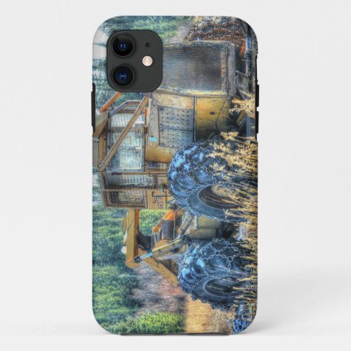Farm Machinery Tractor Back_Hoe Farm Vehicle iPhone 11 Case