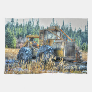 Farm Machinery, Tractor, Back-Hoe, Farm Vehicle Towel