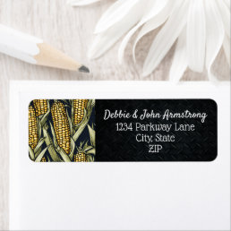 Farm Market Corn Cob Harvest Cool Return Address Label