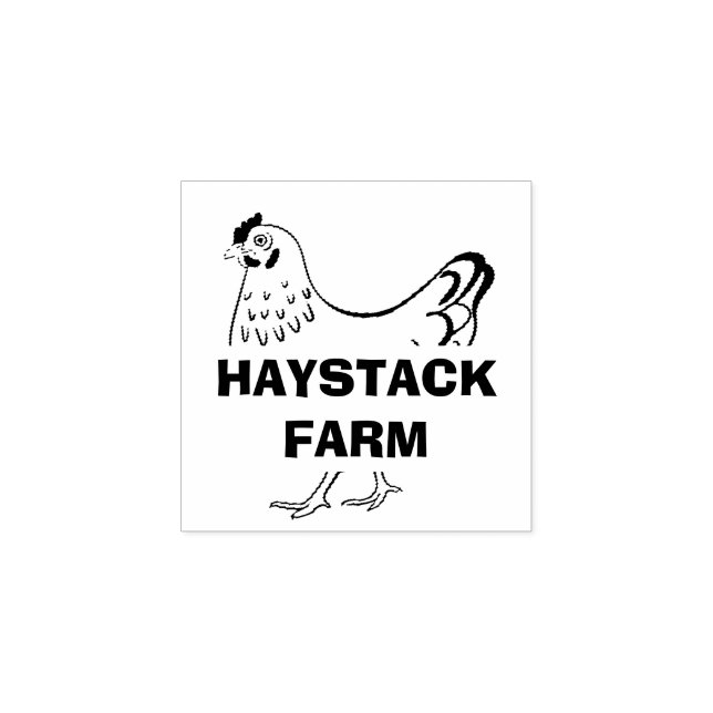 Farm Name Personalized egg Rubber Stamp (Imprint)