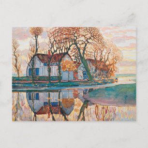 Farm near Duivendrecht - Piet Mondrian -Modern Art Postcard