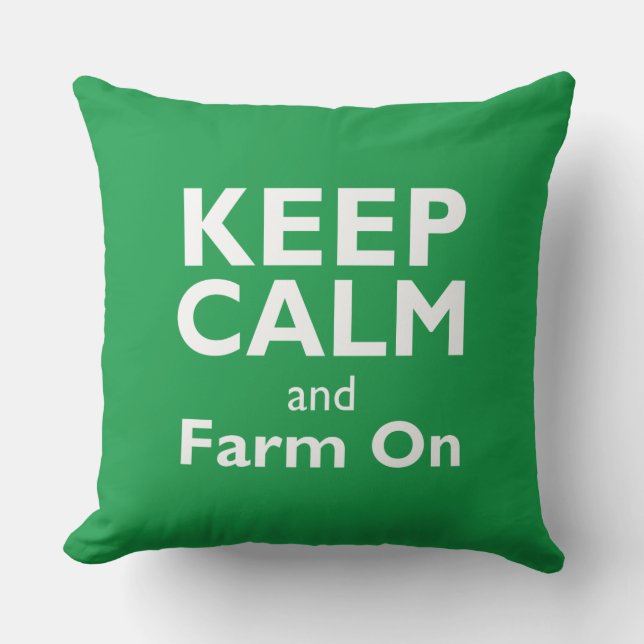 Farm On Throw Pillow (Front)