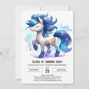 Farm Online Horse Birthday Invitation