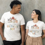 Farm Parent of the Birthday Girl T-Shirt<br><div class="desc">Cute barnyard parent birthday t-shirt featuring adorable farm animals including a cow,  goat,  pig,  sheep,  donkey,  horse,  rabbit,  duck & a rooster,  and the saying "parent of the birthday girl".</div>