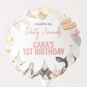 Farm Party Animals Birthday Party Balloon