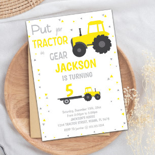 Farm Party Card for Toddlers & Kids