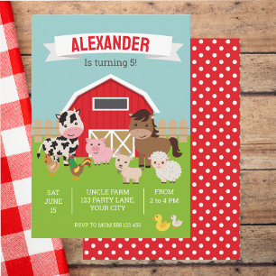 FARM PARTY INVITATION