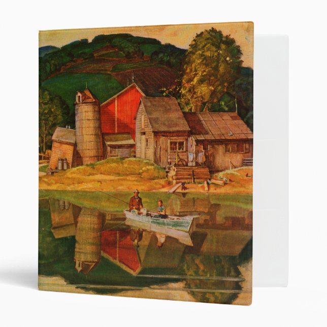 Farm Pond Landscape by Mead Schaeffer Binder (Front/Inside)