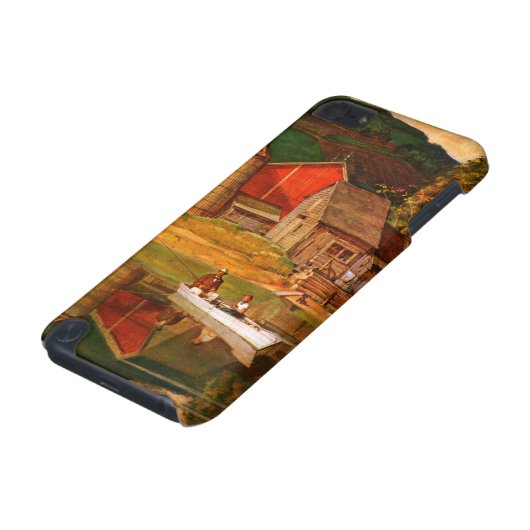 Farm Pond Landscape by Mead Schaeffer iPod Touch 5G Cover (Bottom)