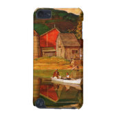 Farm Pond Landscape by Mead Schaeffer iPod Touch 5G Cover (Back)