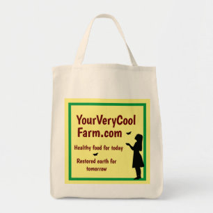 Farm Promotion 100% Cotton Grocery Tote Bag