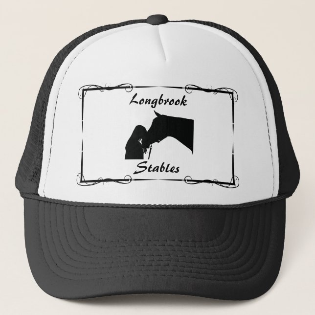 Farm Ranch or Stable Name 2 Customizable Trucker Hat (Front)