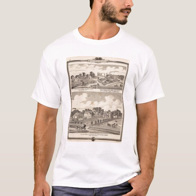 Farm, residences & pipe works T-Shirt (Front)