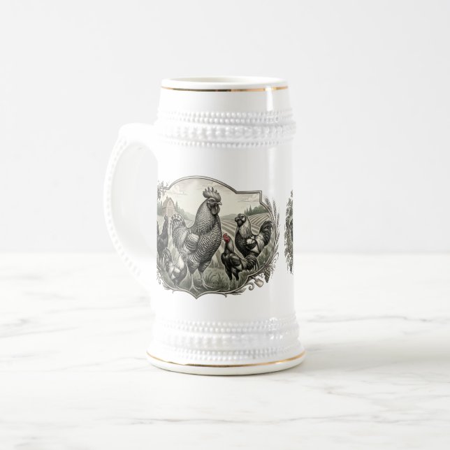 farm rosters beer stein (Front Left)