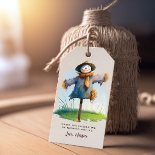 Farm Scarecrow Birthday Party Favor Gift Gift Tags