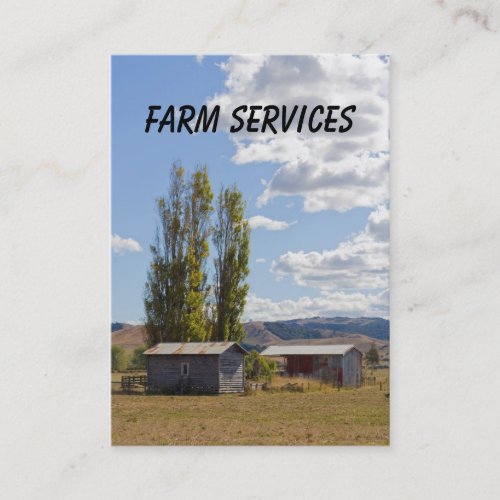 Farm Services Business Card