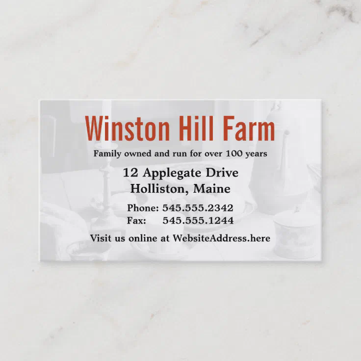 Farm Stand Farmer's Business Agriculture Business Card | Zazzle