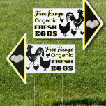Farm Stand Fresh Eggs Double Sided Arrow Sign