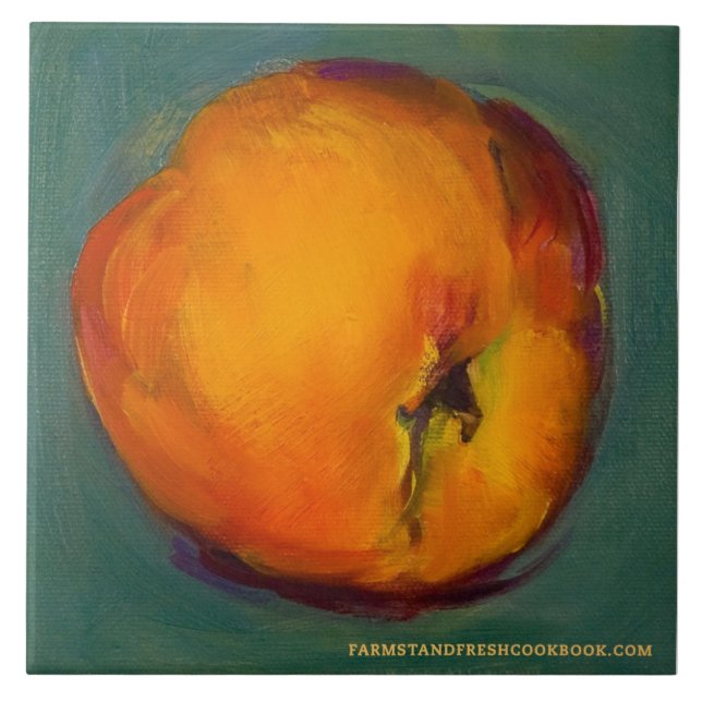 Farm Stand Fresh Peach Trivet (Front)