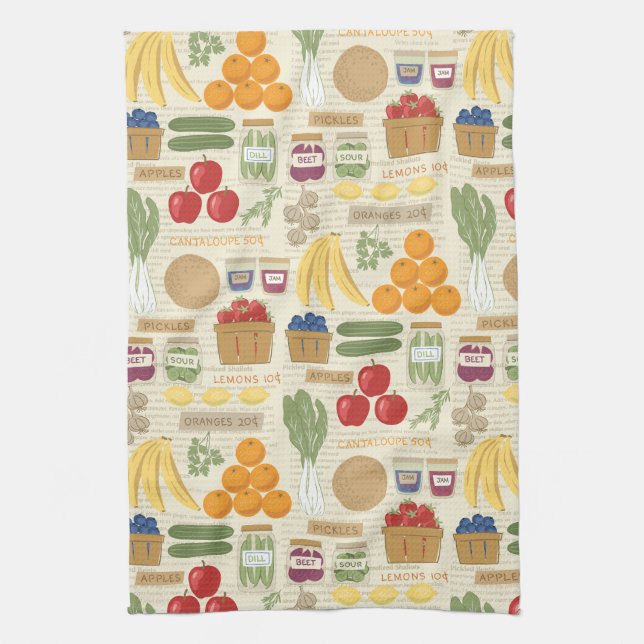 Farm Stand Kitchen Towel (Vertical)