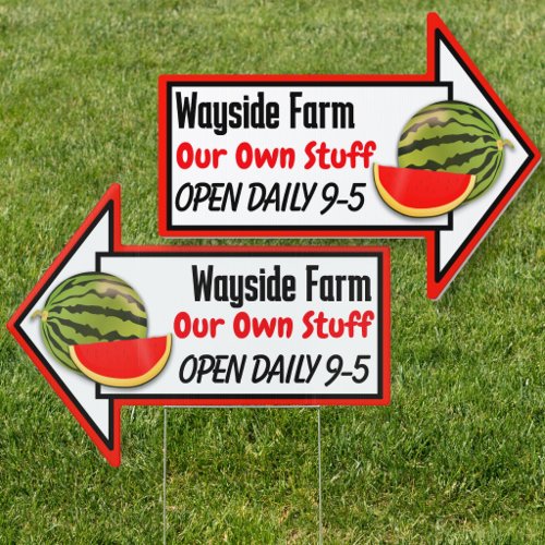Farm Stand Watermelon Hours Sign