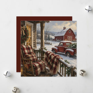 Farm style Christmas Card