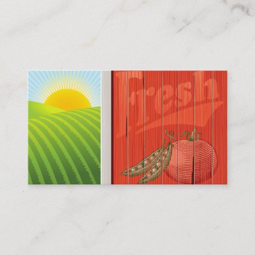 Customizable Farm Sunrise business card