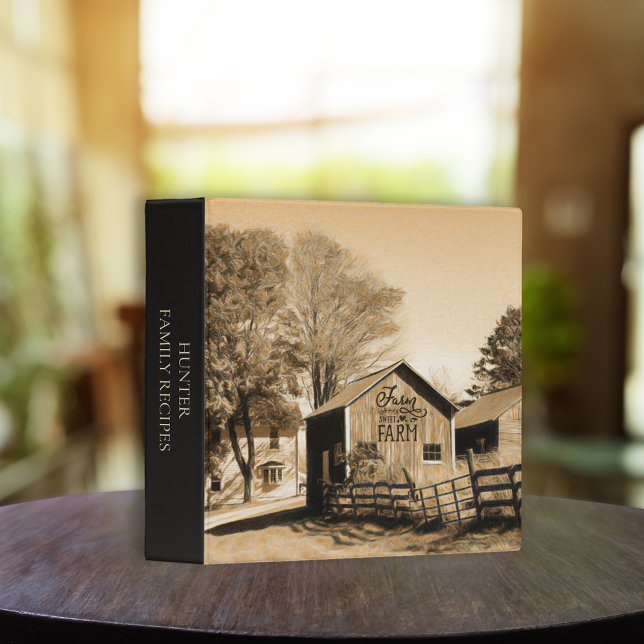 Farm Sweet Farm Country Homestead Family Recipe 3 Ring Binder (Creator Uploaded)