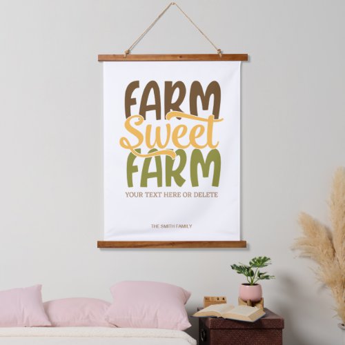 Farm sweet farm cute hanging tapestry