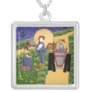 Farm Talk Silver Plated Necklace