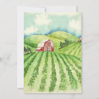 Farm Theme Birthday Party Invitation | Zazzle