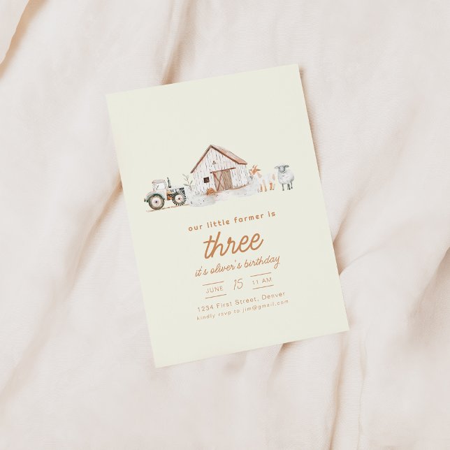 Farm Theme Birthday Party with Animals Invitation (Creator Uploaded)