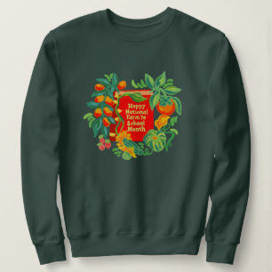 Farm to School Month Crewneck (womens) Sweatshirt