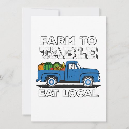 Farm To Table Eat Local Farmer Farming Support Announcement