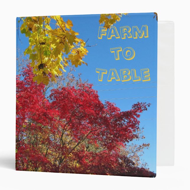 Farm to Table Recipe Binder (Front/Inside)