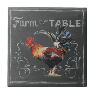 Farm to Table Rooster Tile