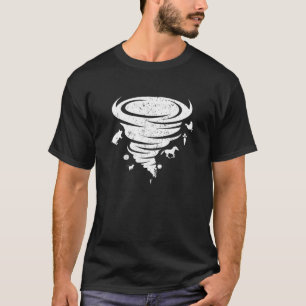 Farm Tornado Hurricane Horse Pig Chicken 1 T-Shirt