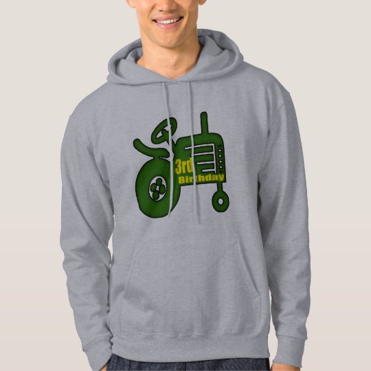 Farm Tractor 3rd Birthday Gifts Hoodie