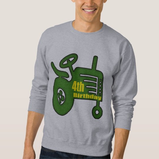 Farm Tractor 4th Birthday Gifts Sweatshirt