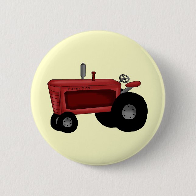 Farm Tractor Button (Front)