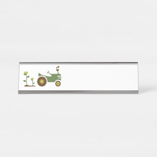 Farm Tractor Desk Name Plate