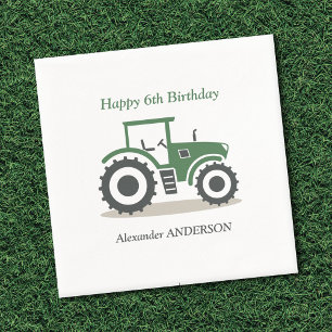 Farm Tractor Napkins
