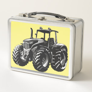 Farm Tractor Perfect Farmer's Machine Design Metal Lunch Box