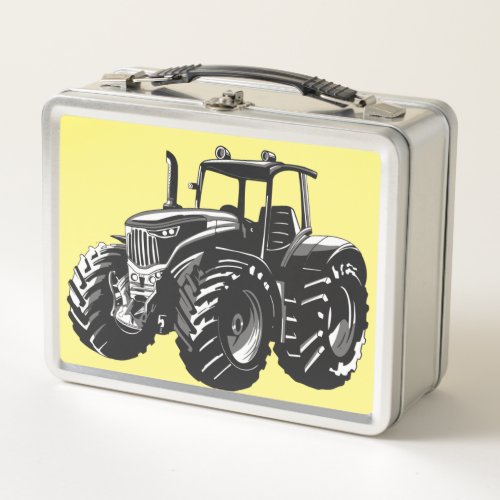 Farm Tractor Perfect Farmers Machine Design Metal Lunch Box